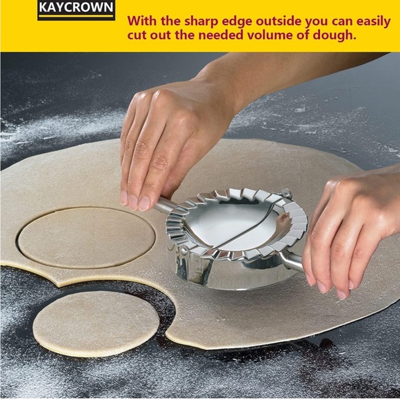 Stainless Steel Ravioli Mould Pierogi Dumpling Maker Wrapper Pastry Dough Cutter - Picture 2 of 9
